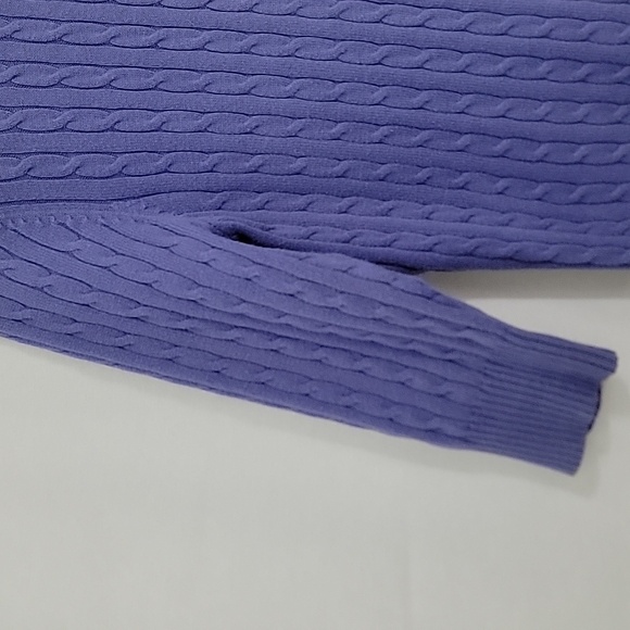 Merona Y2K Cableknit 3/4 sleeves button up Cardigan Size small fits medium EUC - Picture 6 of 11